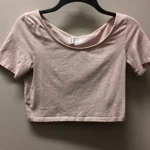 Pink crop top